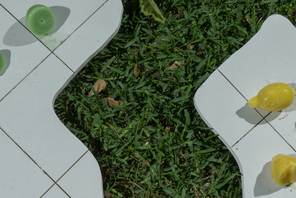 Documentation photograph from Ground, As In, Moonmist, 2019