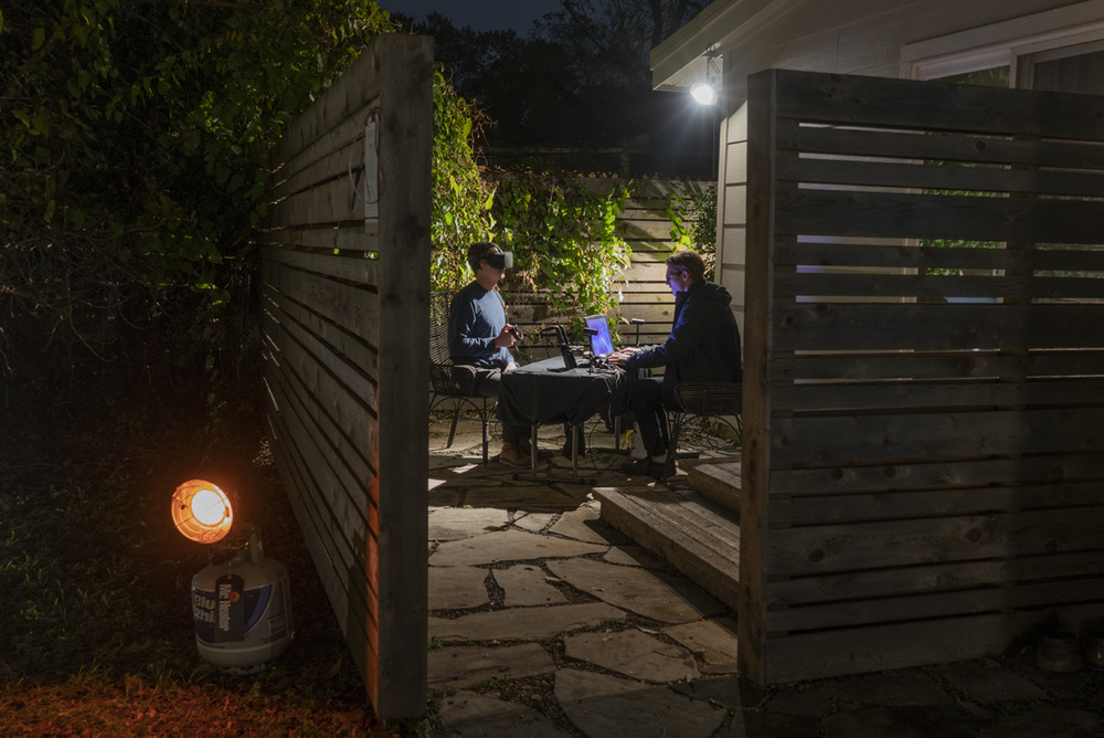 Documentation photograph from Our Going On, Moonmist, 2018